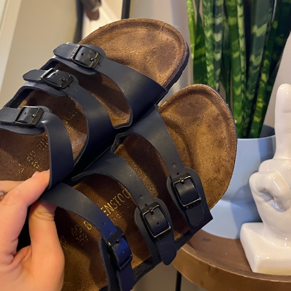 BIRKENSTOCKS- Navy - 3 Straps - Adjustable